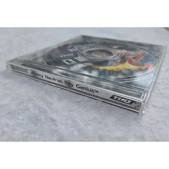 Jimmy Neutron: Boy Genius PC CD ROM Game 2001 Vintage Nickelodeon Disc & Case - Picture 4 of 11